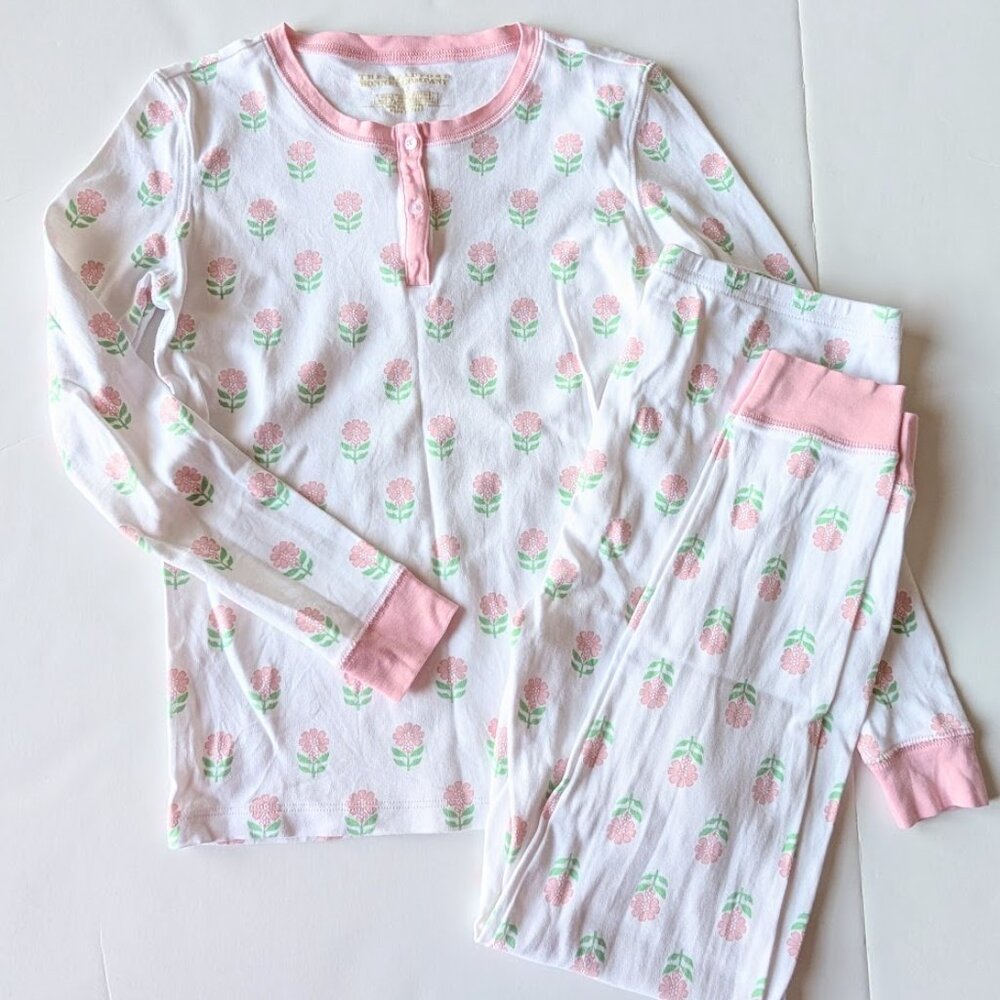 The Beaufort Bonnet Company Soft Pima Cotton "Flowers for Friends" Pajamas Sz:14